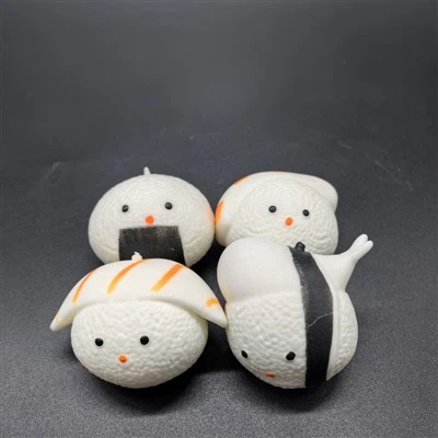 Sushi exprimible con relleno de PVA Kawaii